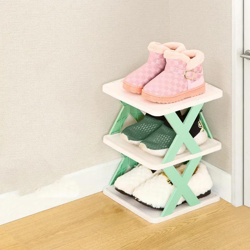 

6-ярусная съемная штабелируемая полка для обуви, органайзер для хранения обуви, экономящая место полка для обуви, пластиковые шкафы для обуви, ящик для входной двери