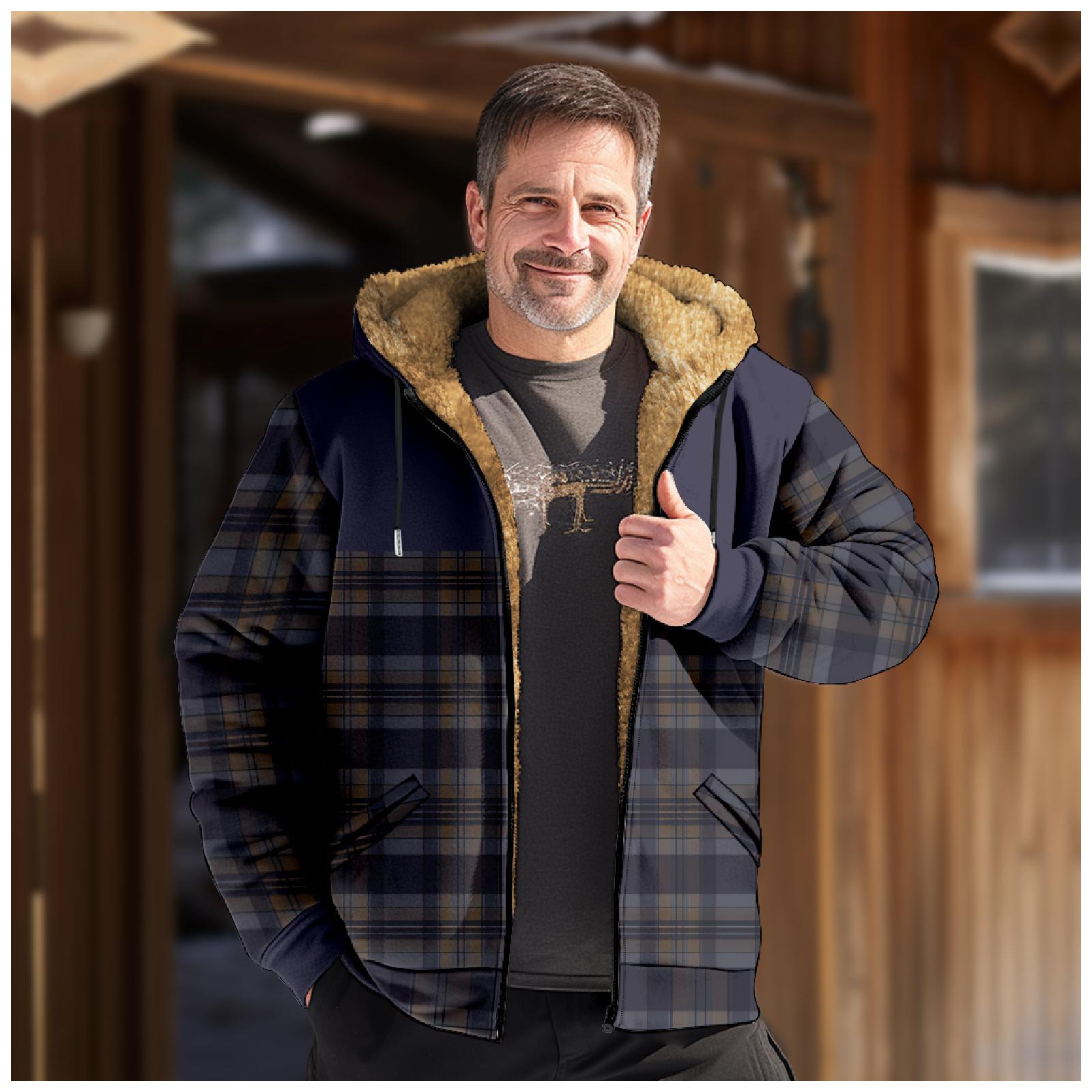 

Мужская зимняя куртка с принтом, мужская повседневная куртка с капюшоном на молнии L синий