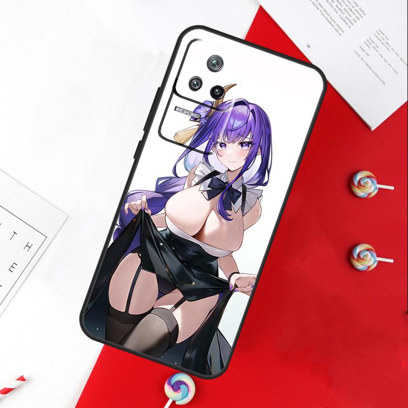 Genshin Raiden Shogun Sexy Cover For Xiaomi 13T 11T 12T 14T Pro 13 14 15 Ultra POCO X7 Pro X3 X5 X6 F5 F6 M6 Pro Case