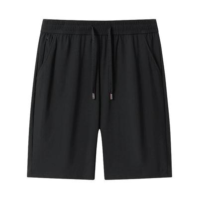Ice Silk Cool Shorts for Men, Loose Fit Plus Size Quick Drying Five Quarter Pants for Men, Thin Sports and Casual Pants