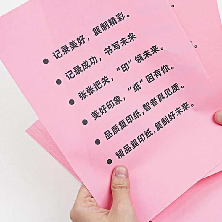 A4 Pink Printing Paper 80g - Colored Office Copy Paper, Boxed