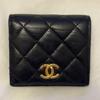 Used CHANEL Matelass Small Flap Wallet Black