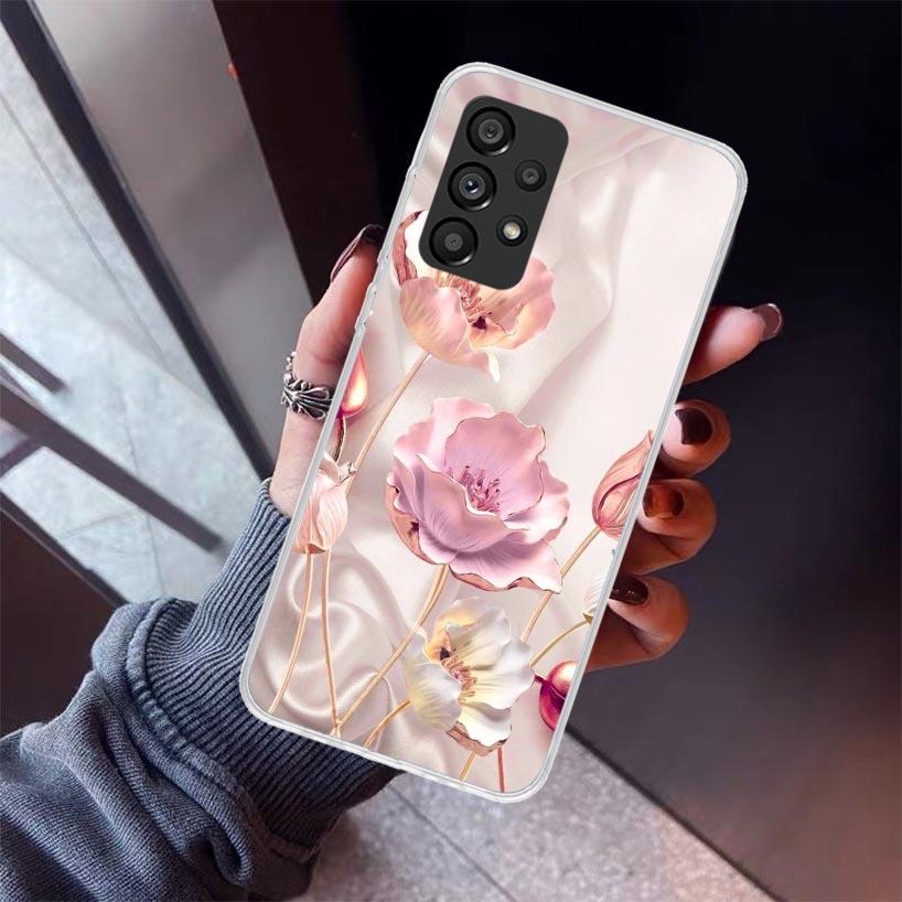 

Beautiful Rose Bling Picture Phone Case For Samsung Galaxy A12 A52S A42 A32 A22 A51 A50 Note 20 Ultra 10 S10 Plus A71 A70 A31 A3 Samsung A51 4G