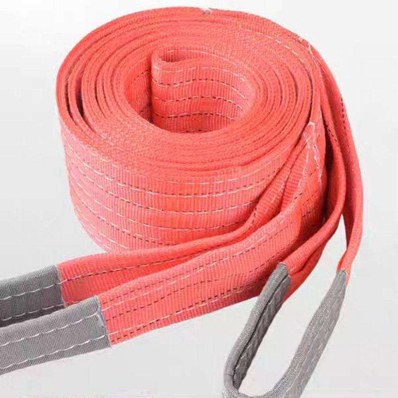 EN1492 & DNV Customizable OEM Polyester Webbing Sling-Flat/Round 1-10 Ton Lifting Belt for Construction Logistics Lashing