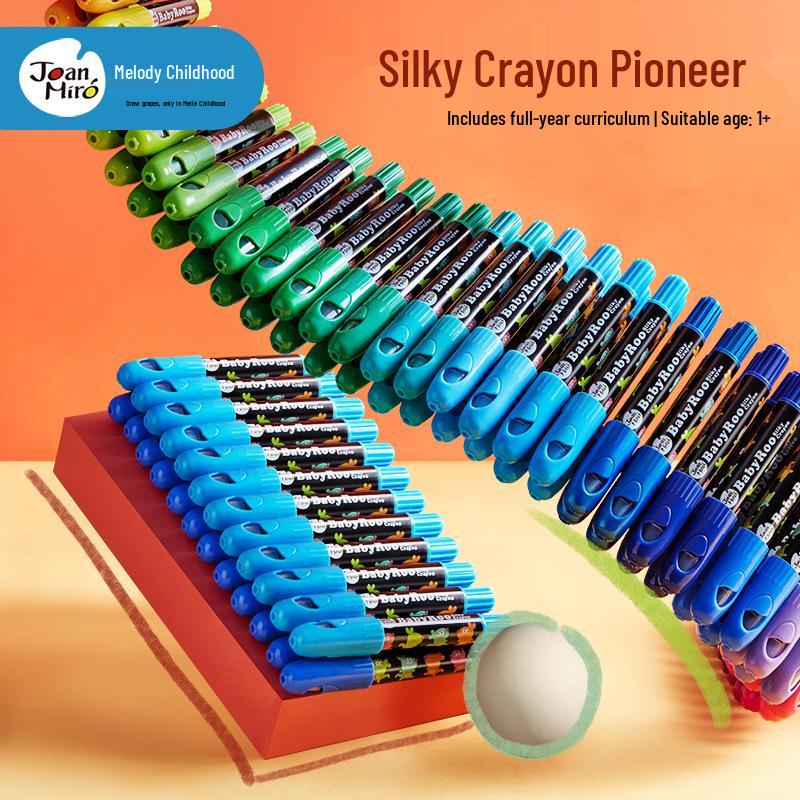 Milo Crayon Washable Rotating Oil Pastels Wax Sticks for Kids