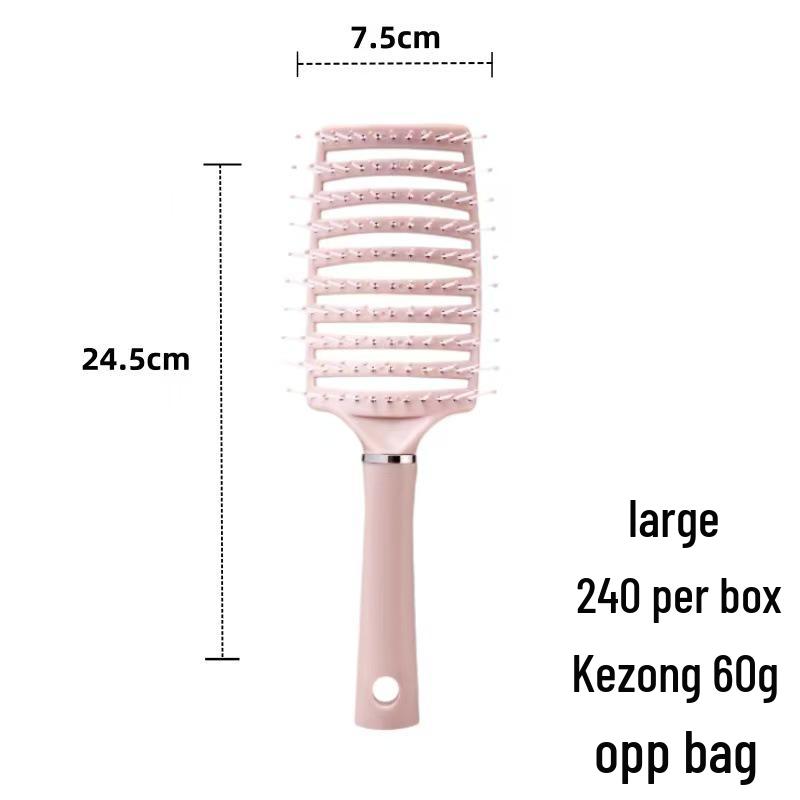 Large Curved Anti-static Backcombing Air Cushion Massage Comb