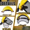 Garden Grass Trimmer Safety Helmet Hat With Full Face Mesh Visor For Logging Brush Cutter Forestry Protection