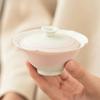70ml Kiln Fambe Glaze Handmade Cover Bowl Chinese Style High-end Hat Gaiwan Ancient Tea Tureen Tea Maker Tea Items Decoration