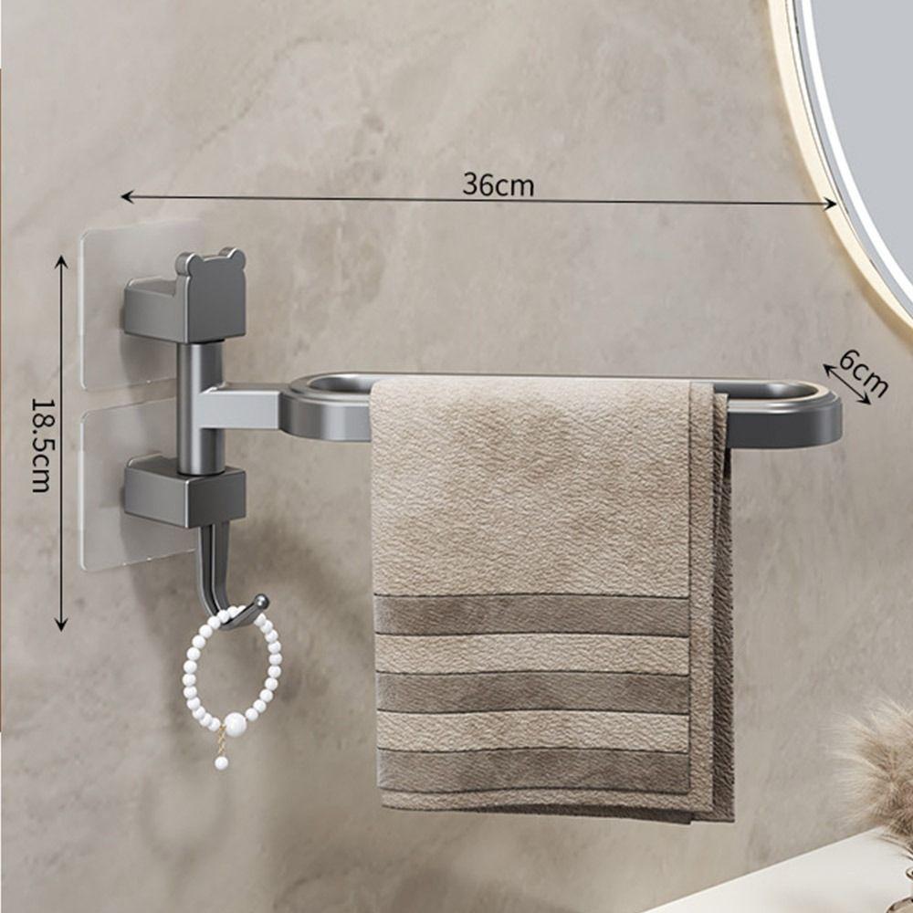 

Вращающийся на 180° держатель для полотенец, вешалка для полотенец без пробивки, прочная поворотная вешалка для полотенец, кухня grey-1Arm