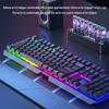 Silent Mechanical-Feel Wired Keyboard & Mouse Set for Gaming and Office