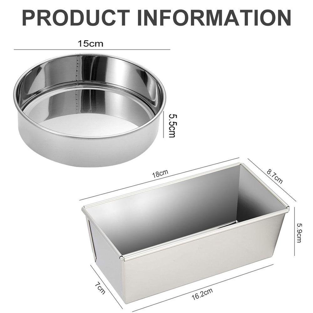 DIY Baking Pan Mold Stainless Steel Baking Mould Pastry Tray Toast Cake Tray Baking Supplies