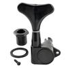 Musiclily Pro electric bass tuning black 4-in-line pegs,