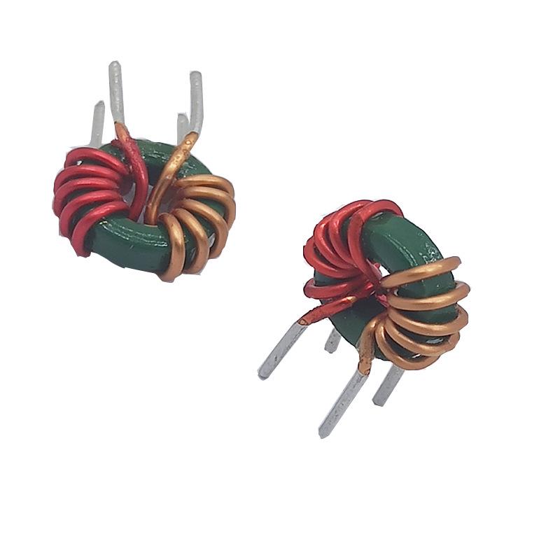 Toroidal Inductor Coil with Magnetic Core, Common Mode Choke T9*5*3, 0.8 Wire, 6A, Bifilar 5 Turns, 100µH