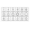 225pcs O Rings Silicone Seal Sealing O-Rings Washer Rubber Assortment Kit Set Box Repair Gasket for Car Air Conditioning Sealant