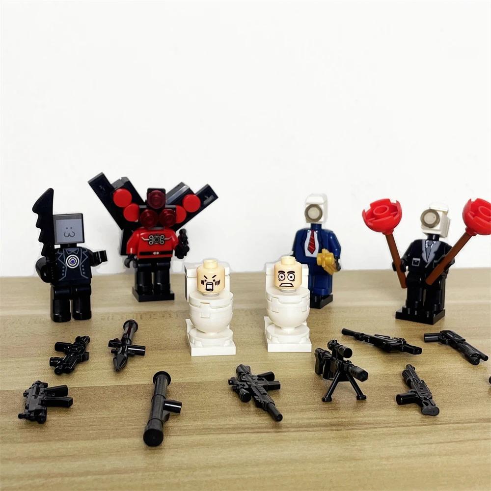 Mutant Titan Camera Man Building Blocks Cartoon or Game Doll Kids Toys Speaker Camera Titan TV Clock Toilet Man Bricks Model
