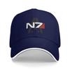 Mass Effect N Baseball Cap  Fitted Retro Trucker Hat Summer Unisex Women Kpop Rock Baseball Caps