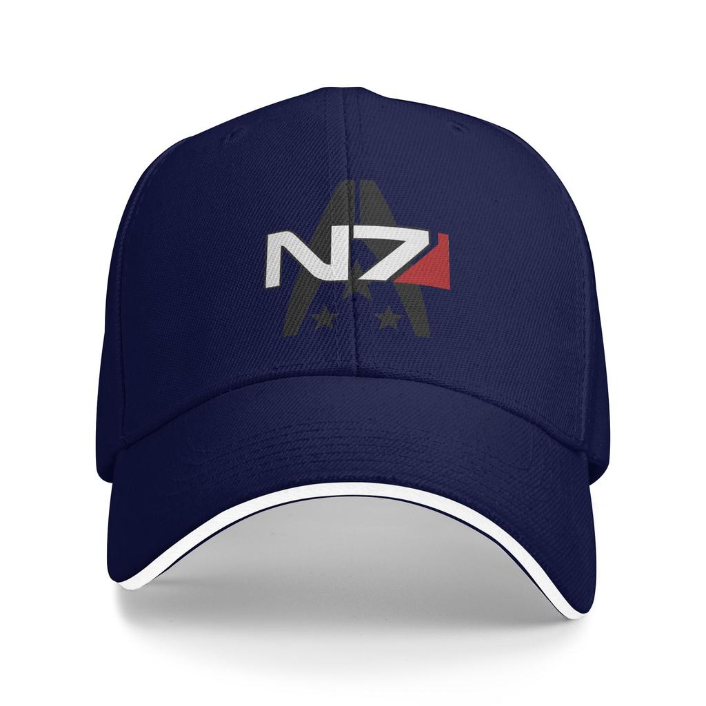 Mass Effect N Baseball Cap Fitted Retro Trucker Hat Summer Unisex Women Kpop Rock Baseball Caps