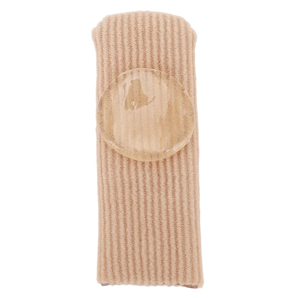 5pcs Toe Protector Reduce Soreness SEBS Closed Soft Toe Surface Fabric Sleeve Protectors Skin Color S 0.6 X 2.4in
