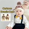 Penguin Cartoon Beanie Caps Kawaii Winter Pullover Hats Sweet Knitted Warm Hat  Autumn and Winter