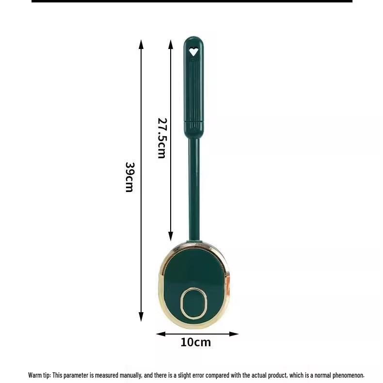 Настенная силиконовая туалетная щетка без мертвых зон изумрудный/зелёный