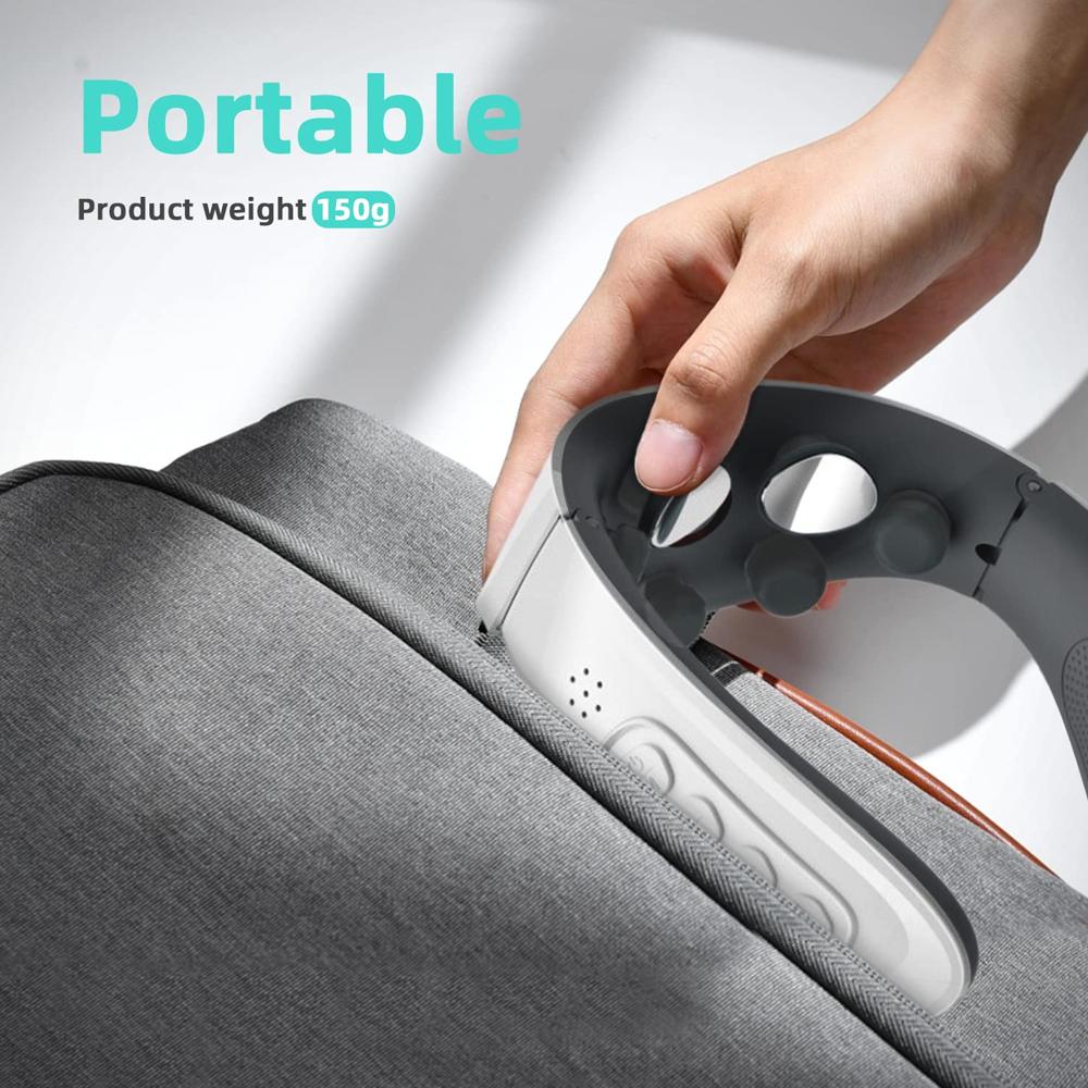 Neck Massager TENS Pulse Electric Cervical Massager Lymphatic Drainage Heating Vibration Back And Neck Massager For Pain Relief