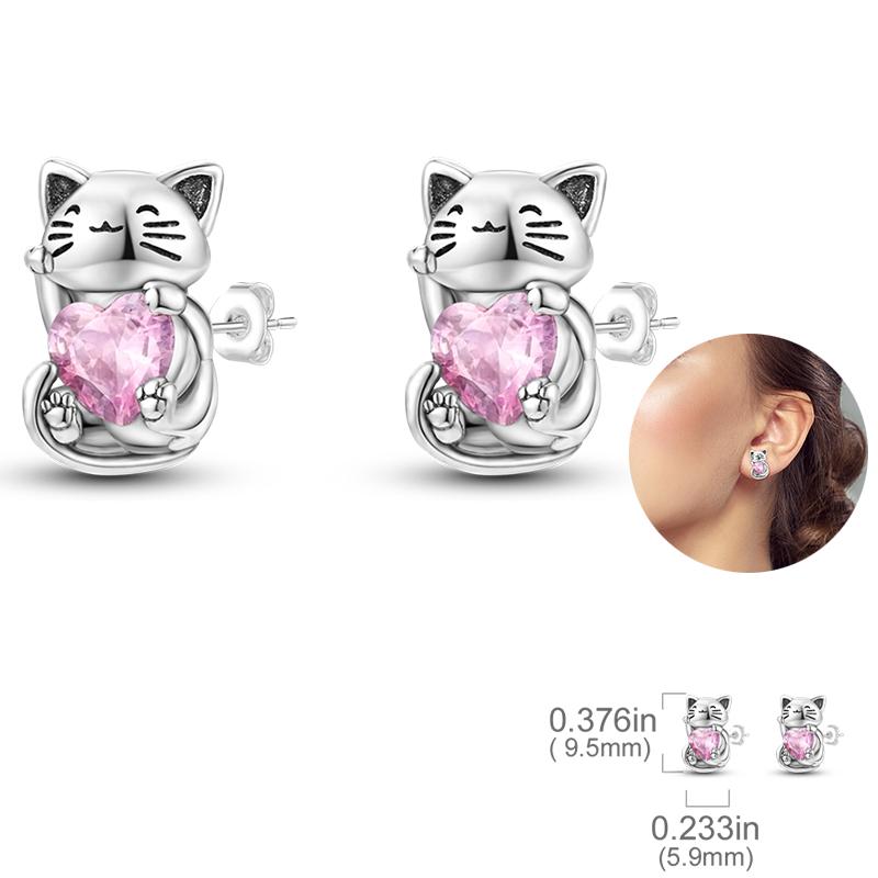 Ladies Sweet 925 Silver Ocean Star Flower Butterfly Design Trendy Earrings Birthday Commemoration Day Fine Sweetheart Jewelry