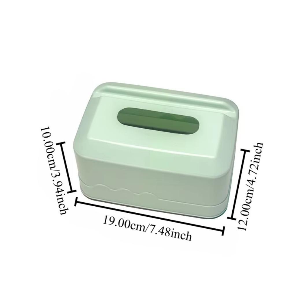 Creative Nordic Plastic Tissue Box Rectangular Decorative Storage Organizer For Home Living Room