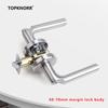 304 Stainless Steel Fire Door Fire Door Lock With Key Three-lever Handle Lock Replacement Ball Lock Bathroom Keyless Door Lock