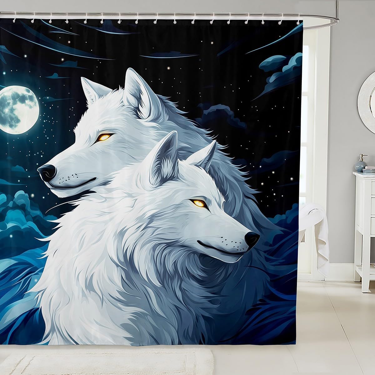 Cartoon Dinosaur Shower Curtain Coconut Tree Hawaii Tropical Bathroom Shower Curtain Sets | Ancient Wild Animals Waterproof 90x180CM