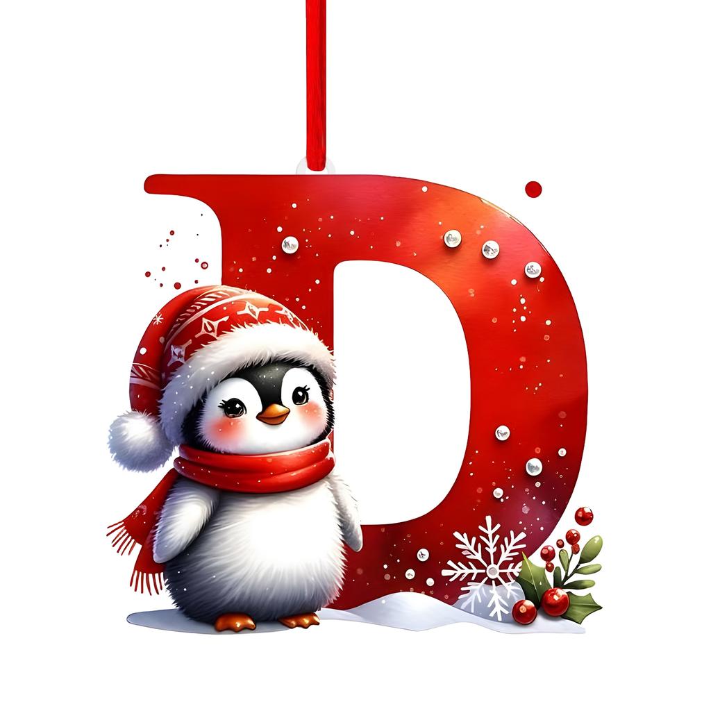26 Letter,Christmas,Ornaments,Acrylic,1