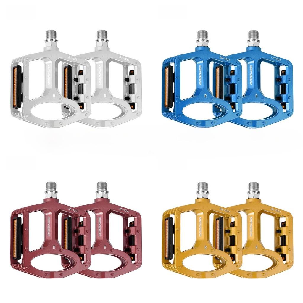 Cykelpedal med dubbla lager i aluminiumlegering för mountainbikecykling och pendling
