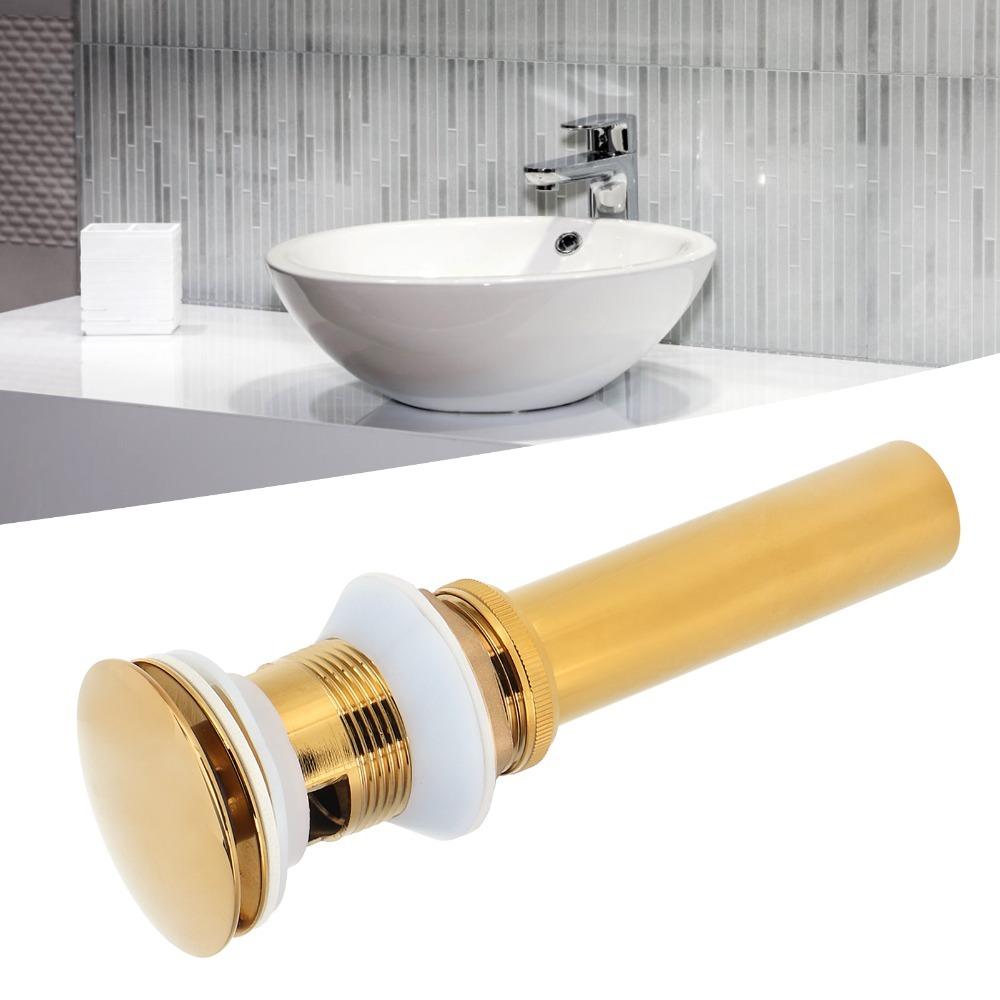 Push Bounce Bathroom Sink Drain Anti Clog Drain Stopper Durable Basin Drain Stopper  Lavatory Basin