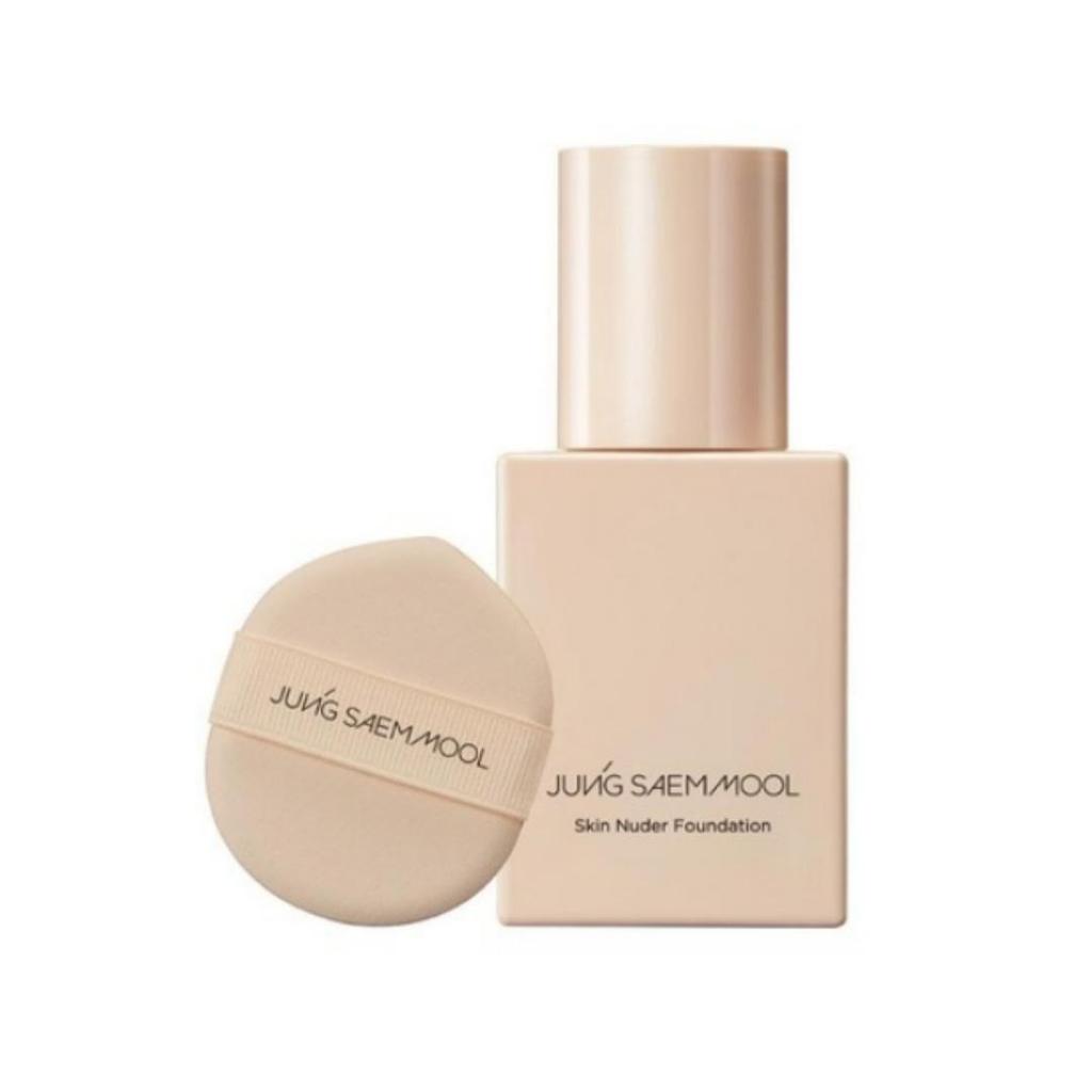 [Jungsaemmool] Skin Nuder Foundation + Schwämmchen SPF50+ PA+++ 30ml (4 Farben) Hautvorbereitungsbasis