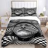 3pcs Anime Cartoon Design Bedding Set - Includes One Quilt Cover and Two Pillowcases (No Core) - Perfect for Bedroom and Guest Room Decorati