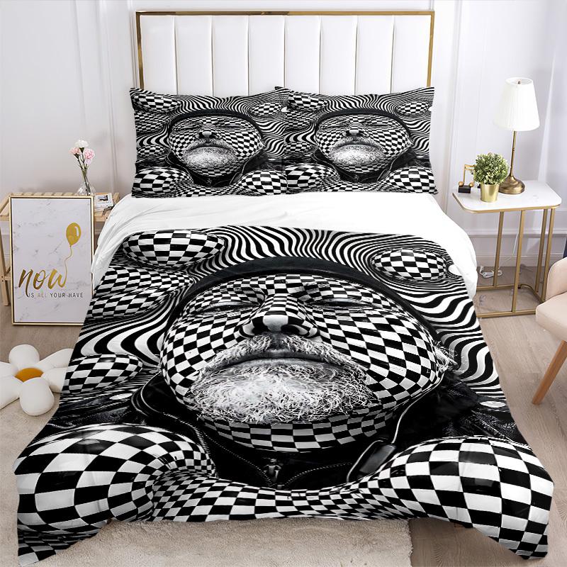 3pcs Anime Cartoon Design Bedding Set - Includes One Quilt Cover and Two Pillowcases (No Core) - Perfect for Bedroom and Guest Room Decorati