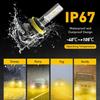 AUXITO H11 H8 LED Foglight High Low Beam Bulb DRL Golden Yellow Fanless B3F EOA