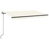 Automatic Retractable Awning 450 x 350 cm Cream