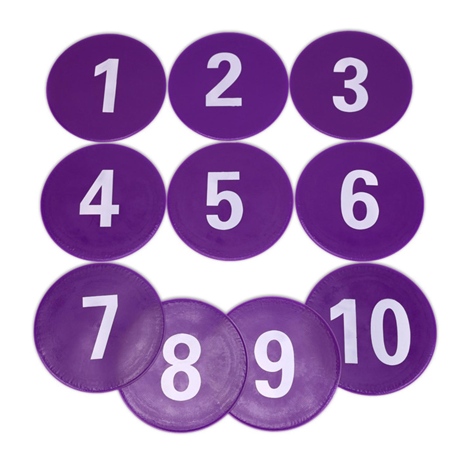 

Пронумеровані Маркери для Підлоги Футбольні Плоскі Диски Футбольні Нековзкі Маркери для Підлоги Мат для Тренування Роботи Ніг Легкі у Використанні