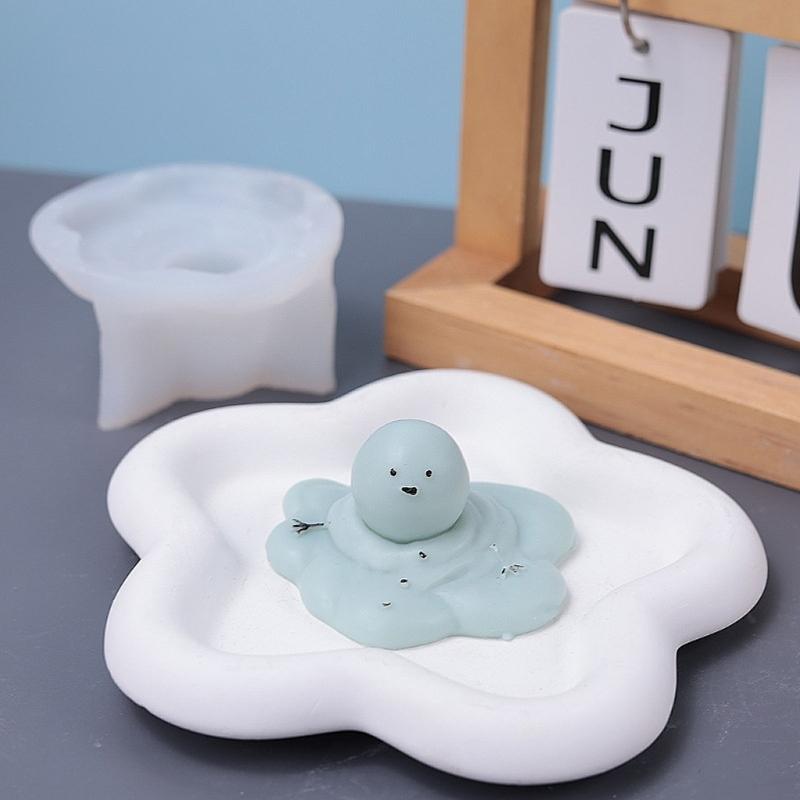 Baking Mould Supplies Christmas Snow Melting Silicone Mold Melt Aromatherapies Making Cupcake Chocolate Baking