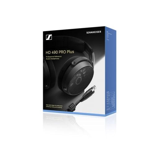 Sennheiser HD 490 PRO Plus Open-Back Studio Monitor Headphones (Product Code: 700287) with Premium Case, 3m Cable, German-Designed Open-Back Design, I