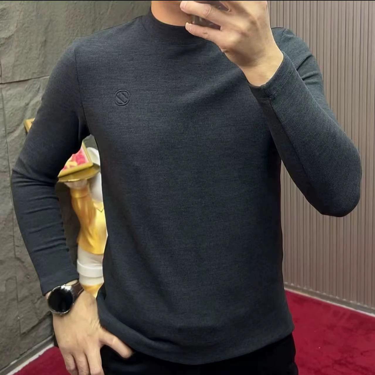 

2025 Men s Winter Fleece Hoodie - Stylish, Warm, Round Neck, Long Sleeve, Comfortable Casual Wear, High-End Feel 5XL сірий колір