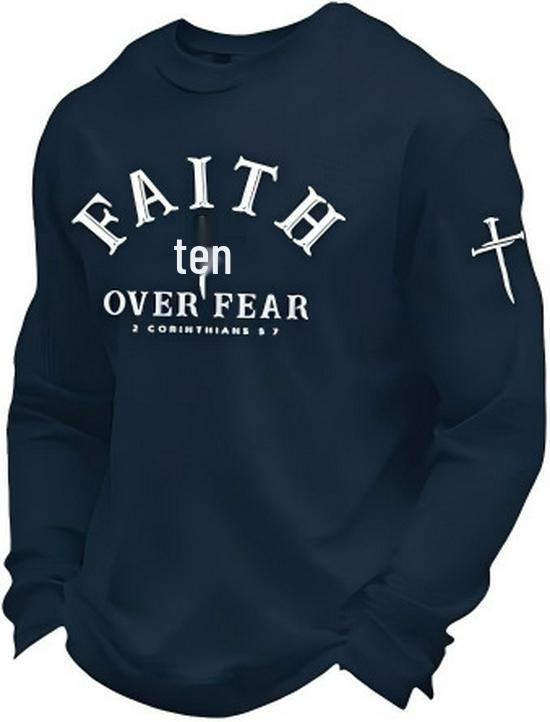 2025 Men's Plaid Embroidery Round Neck Digital Hoodie - New Loose European and American Style