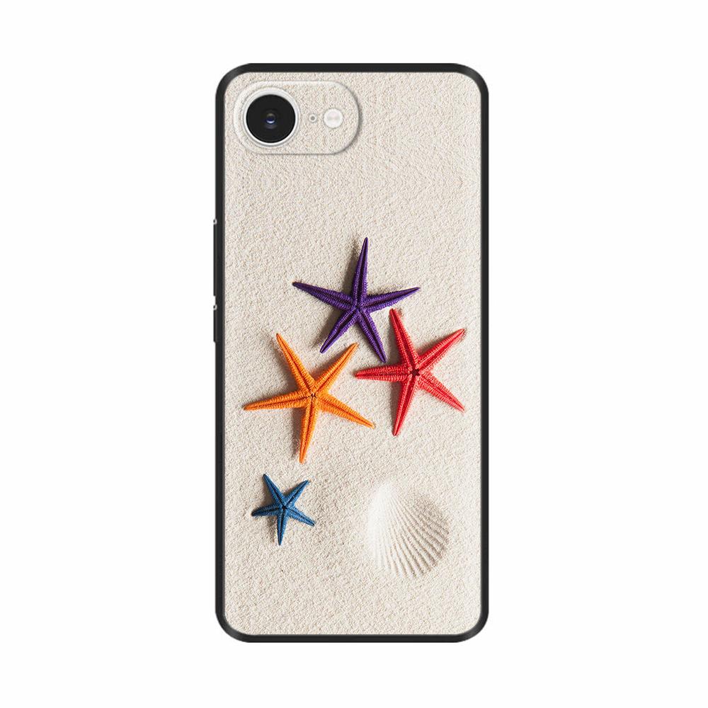 For iPhone 16E Case Fantasy Flower Black Phone Case For iPhone16E / iPhone SE 2025 Soft TPU Shockproof Back Cover Fundas Housing