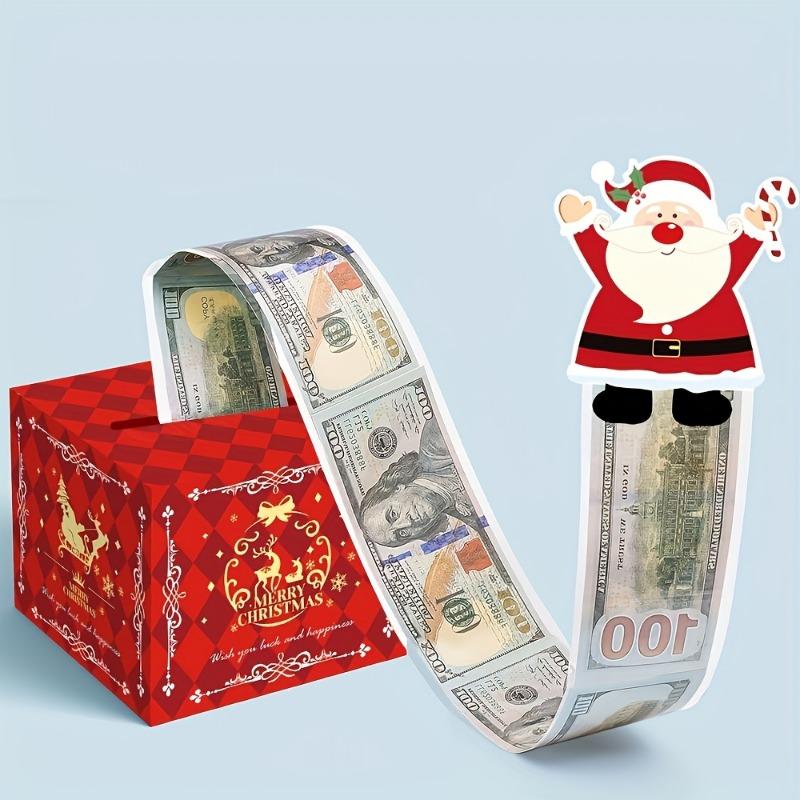 1PC Merry Christmas Pull-Out Gift Box - Fun Surprise Cash Storage Box for Friends, Girlfriends, Wives, Sisters