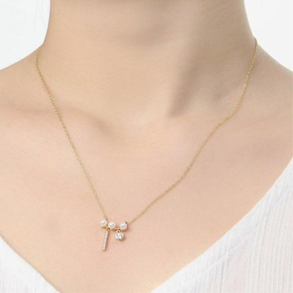 [Onoma] Onm Vitarito 92.5 Silver Gold-Plated Pearl Ball Women's Necklace (29544115)