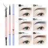 Henss Ultra-Fine Double-Ended Eyebrow Pencil - Waterproof, Sweatproof, Smudge-Proof, Colorfast, Natural, Super Fine.
