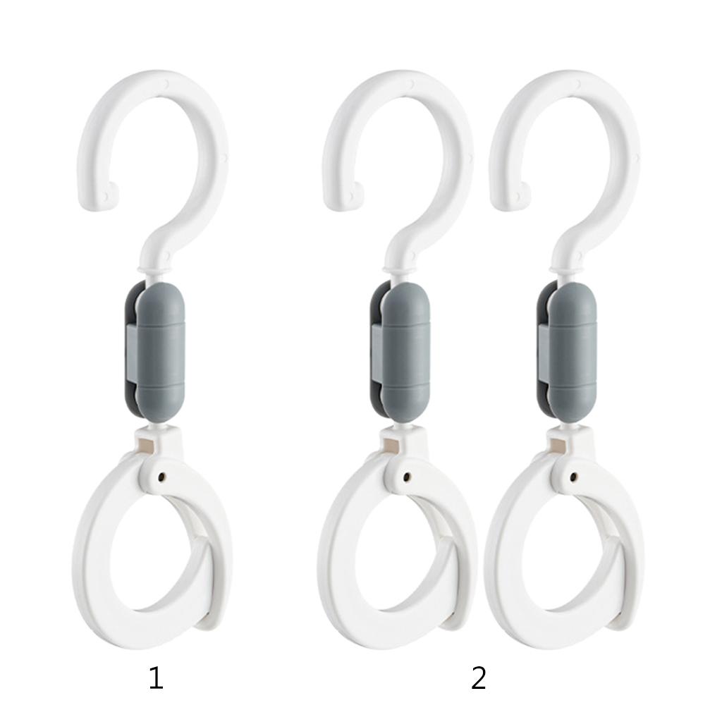 1/2 Stück Mommy Bag Haken Baby Kinderwagen Haken Clips 360 Grad Drehbar Haken Praktisches Kinderwagen Zubehör für Mama