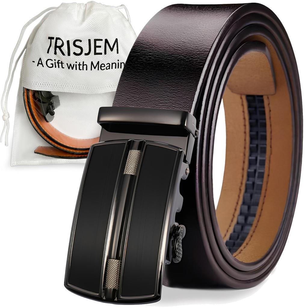 Men's High Quality Cowskin Leather Belt Strap Male Metal Alloy Automatic Buckle Belt for Men Formal Luxury Jeans Waistband Strap