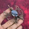 Shungite Pendant Copper Wire Wrapped Pendant Butterfly Jewelry Genuine Gemstone Pendant Dainty Copper Jewelry Wedding Gifts Handmade Pendant
