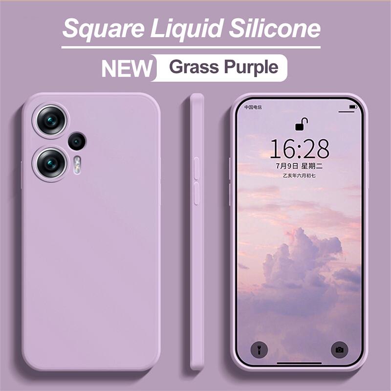 For Poco F5 PocoF5 Pro Case Liquid Silicone Shockproof Soft Cover For Xiaomi Poco F5 Poco F 5 Pro F5Pro PocoF5 Phone Cases